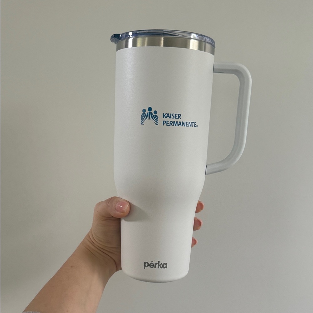 White Insulated Mug Kaiser Permanente mug